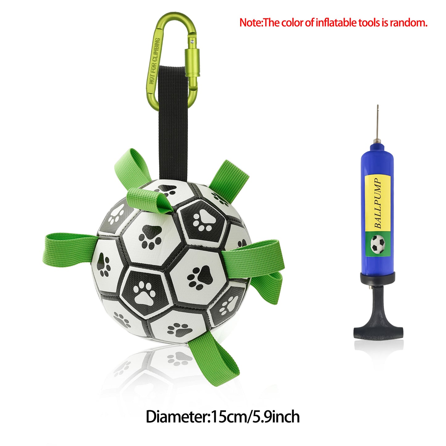 Interactive Dog Football with Straps