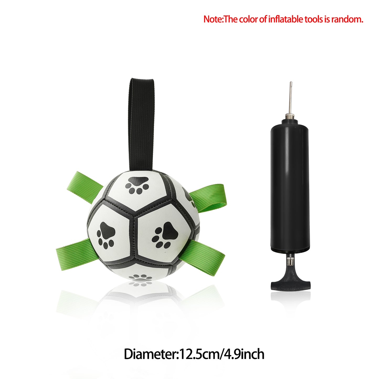 Interactive Dog Football with Straps