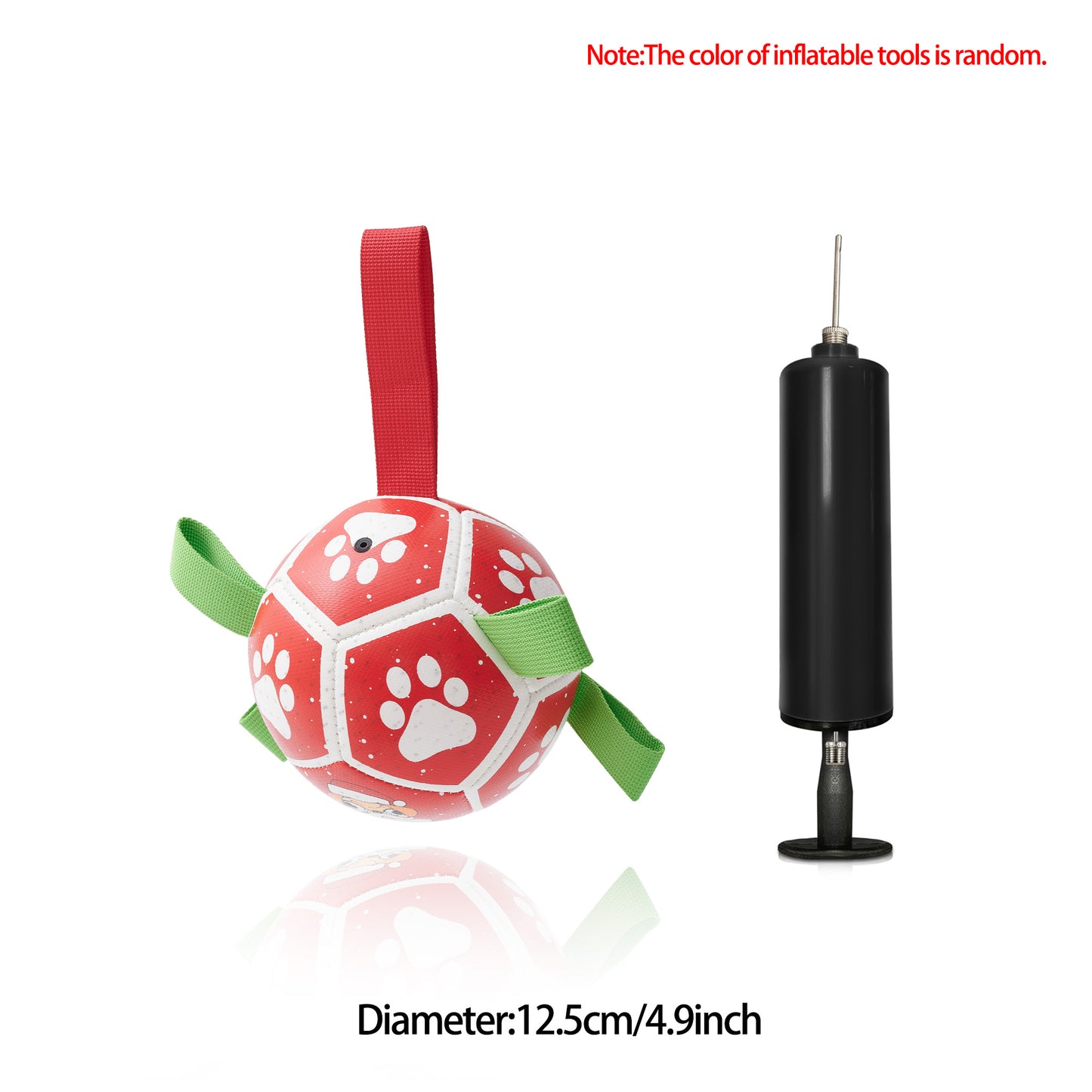 Interactive Dog Football with Straps