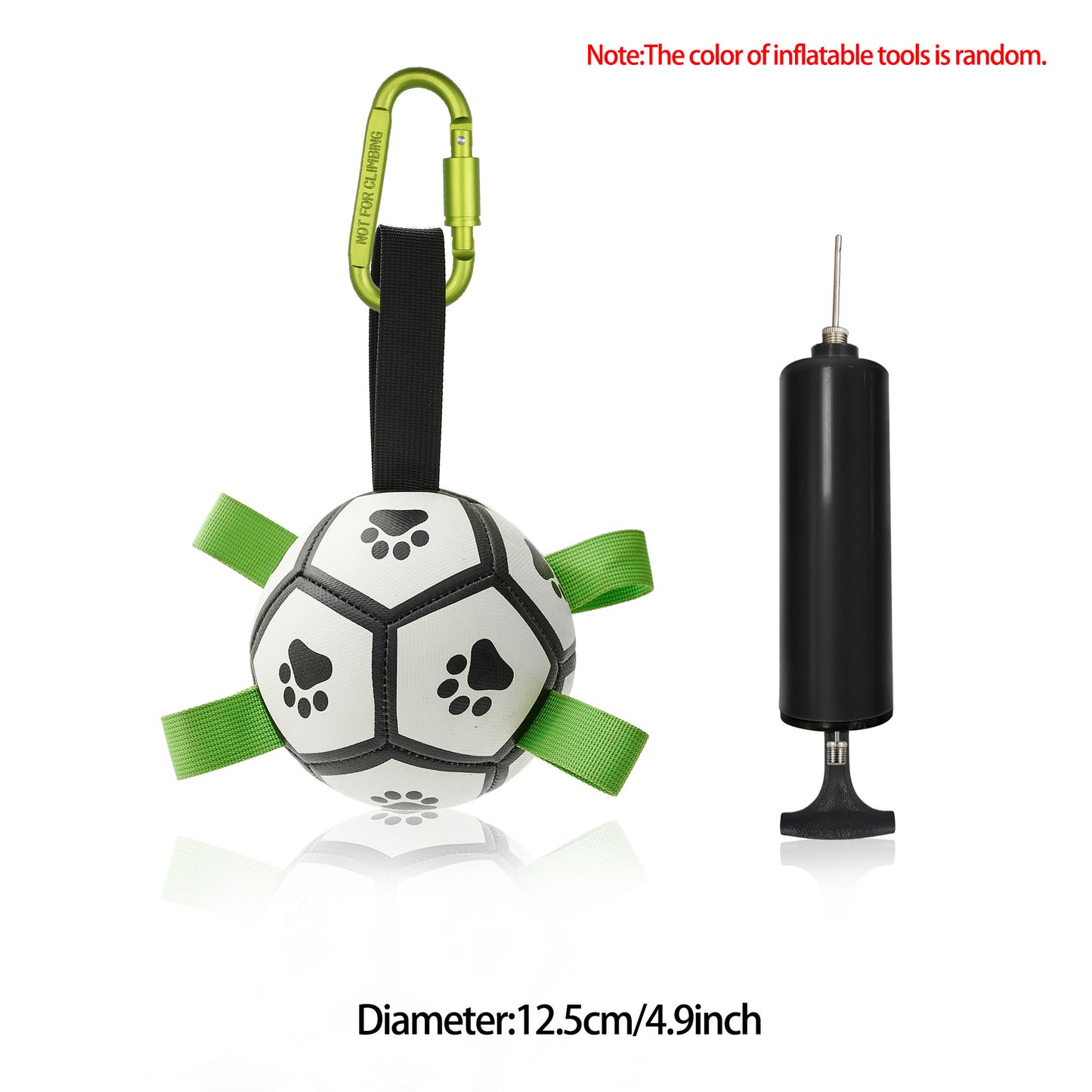 Interactive Dog Football with Straps