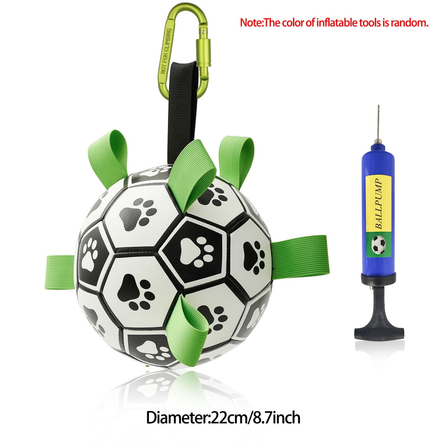 Interactive Dog Football with Straps