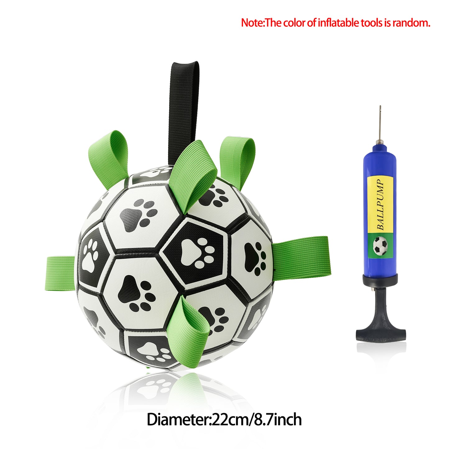 Interactive Dog Football with Straps
