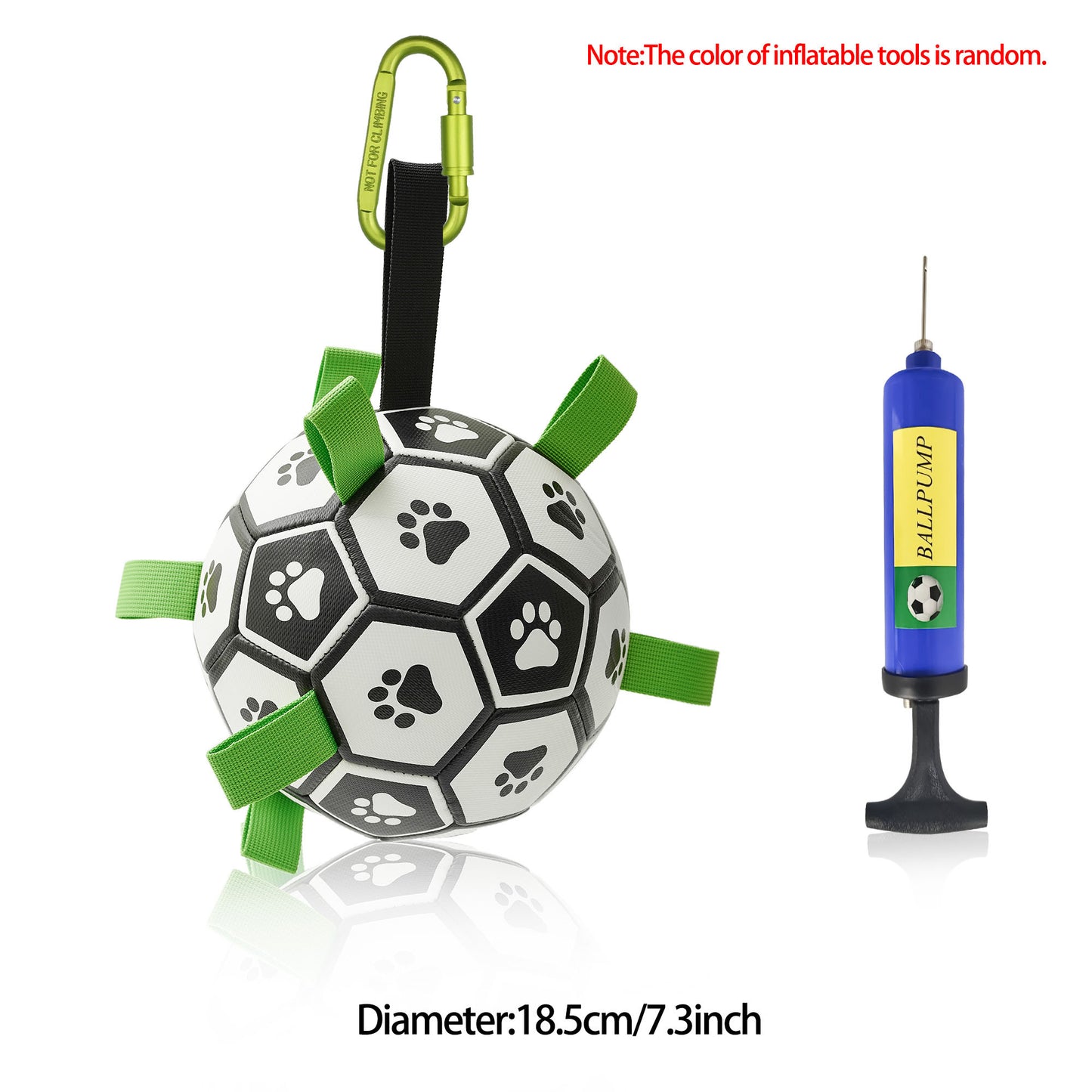 Interactive Dog Football with Straps
