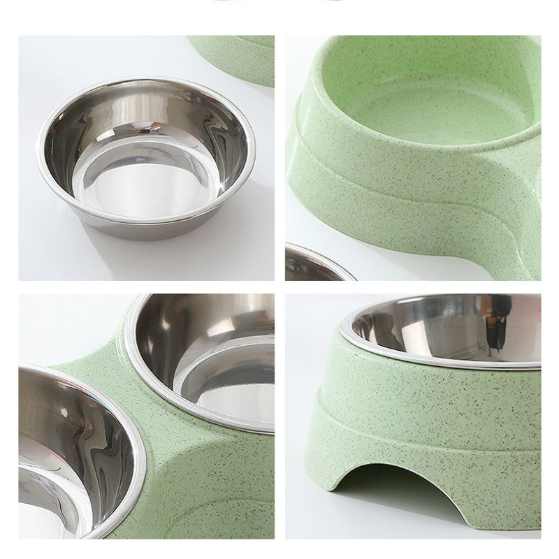 2-in-1 Stainless Pet Feeding Bowl