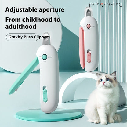 Small Pet Gravity-Push Nail Clipper