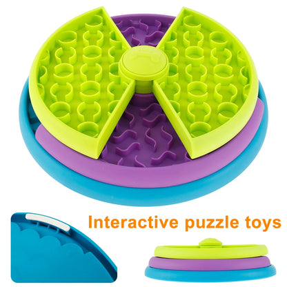 Anti-Choke Puzzle Pet Feeder Bowl