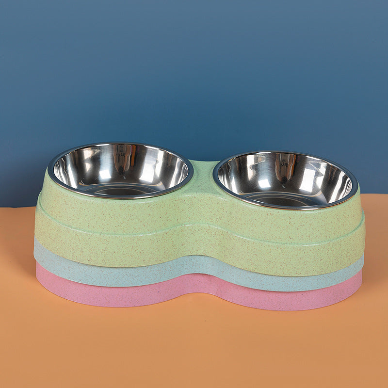 2-in-1 Stainless Pet Feeding Bowl