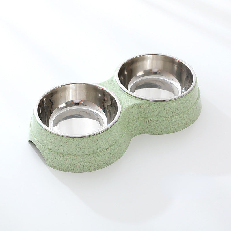 2-in-1 Stainless Pet Feeding Bowl