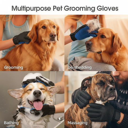 Soft Pet Hair Removal Mittens Buy 1 Get 1 Free