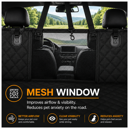 PawLuxe™ Premium Waterproof Dog Car Seat Protector