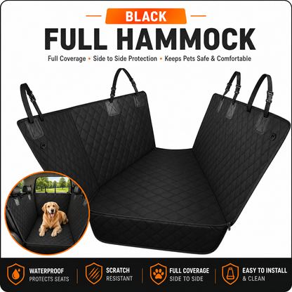 PawLuxe™ Premium Waterproof Dog Car Seat Protector