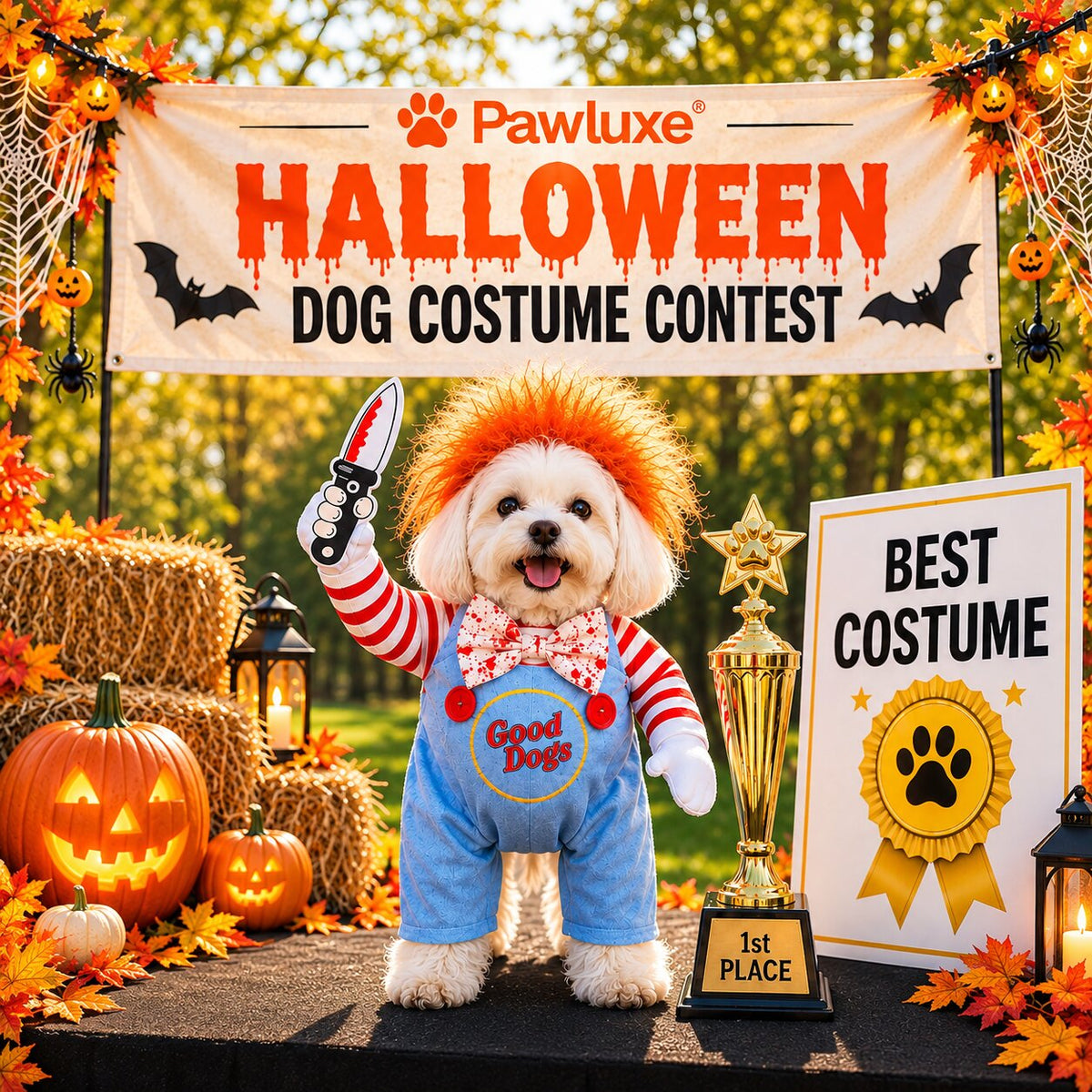 Pawluxe™ Chucky Pet Halloween Costume