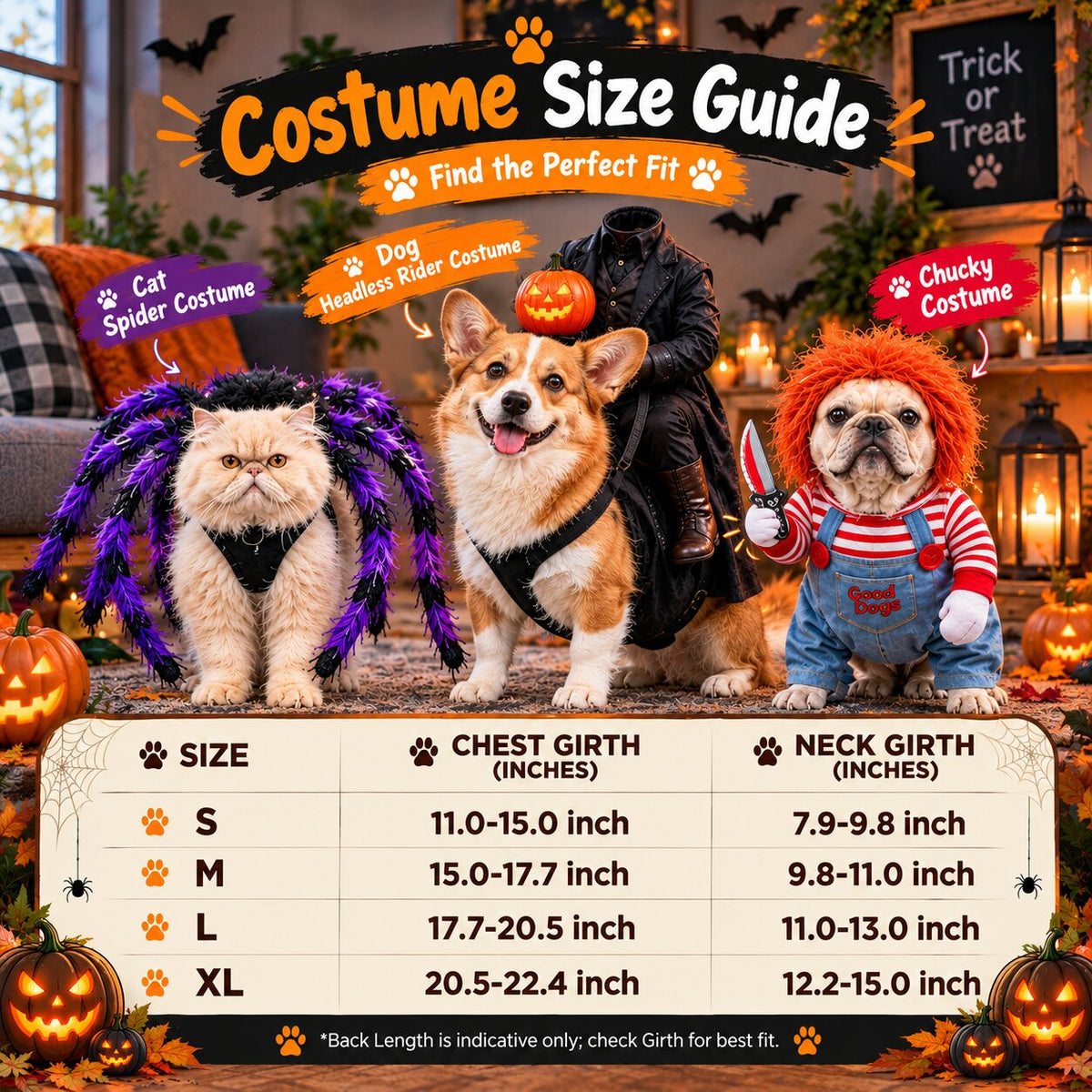 Pawluxe™ Chucky Pet Halloween Costume