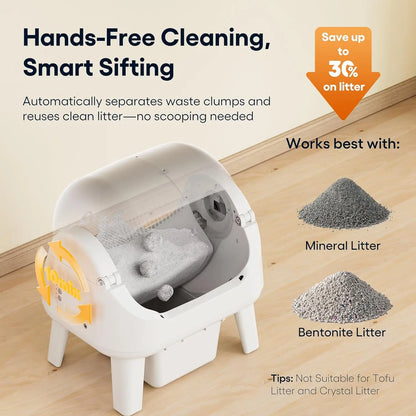 PawLuxe™ Automatic Smart Litter Box with Safety Sensors