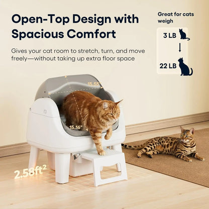 PawLuxe™ Automatic Smart Litter Box with Safety Sensors