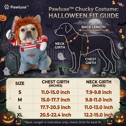 Pawluxe™ Chucky Pet Halloween Costume