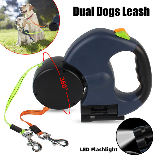 360° Swivel Double Pet Leash