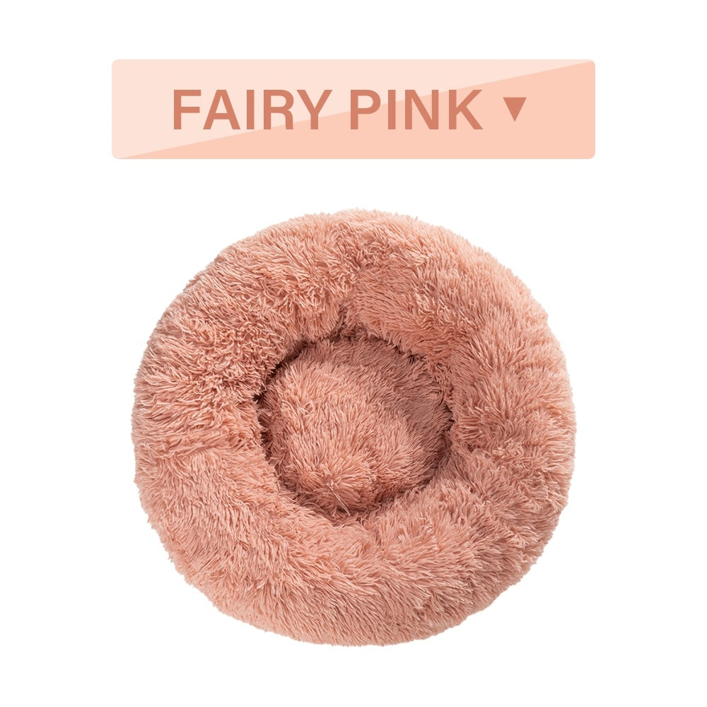 Calming Donut Plush Pet Bed