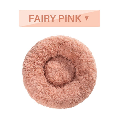Calming Donut Plush Pet Bed