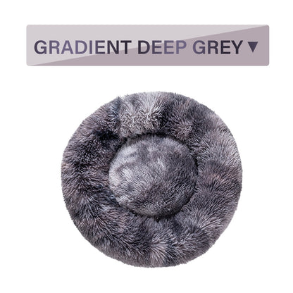 Calming Donut Plush Pet Bed