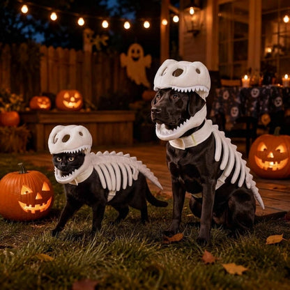 Pawluxe™ Dino-Skeleton Pet Hoodie
